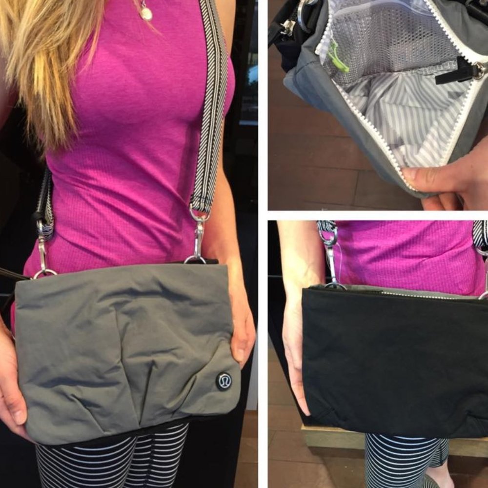 Lululemon HIP TO BE FREE Gray Crossbody Bag
